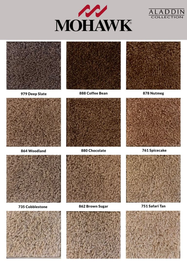 12-color carpet sample board