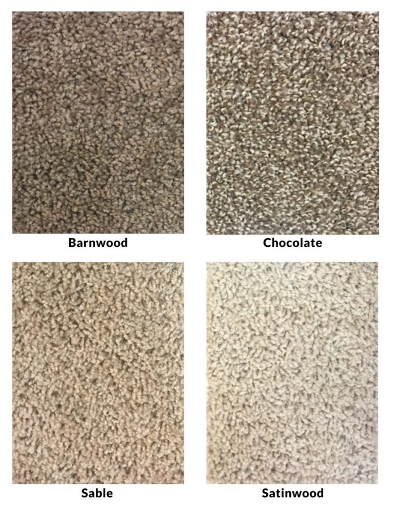 4-color carpet sample board