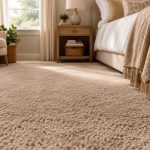 Plush bedroom carpet